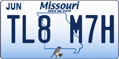 MO license plate TL8M7H