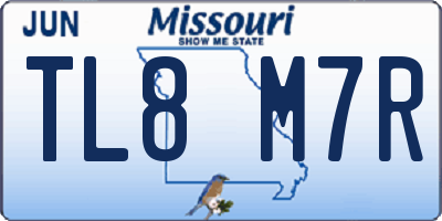 MO license plate TL8M7R