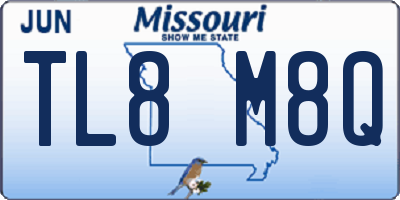 MO license plate TL8M8Q