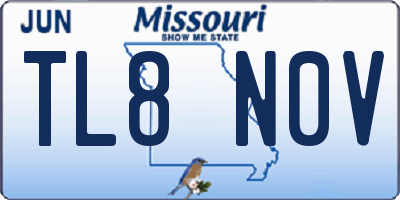 MO license plate TL8N0V