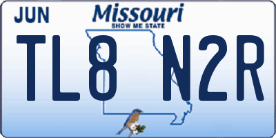 MO license plate TL8N2R