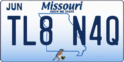 MO license plate TL8N4Q