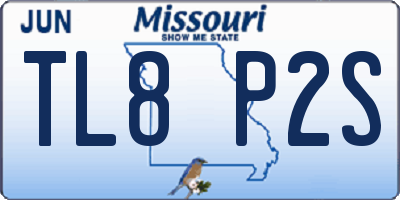 MO license plate TL8P2S