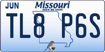 MO license plate TL8P6S