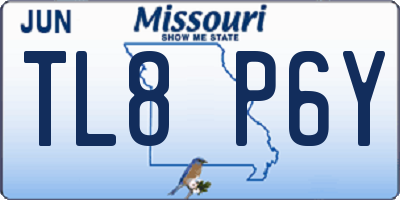 MO license plate TL8P6Y