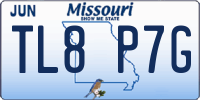 MO license plate TL8P7G