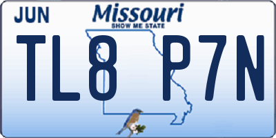 MO license plate TL8P7N