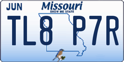 MO license plate TL8P7R