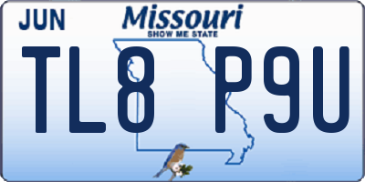 MO license plate TL8P9U