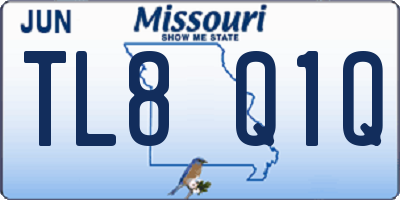 MO license plate TL8Q1Q