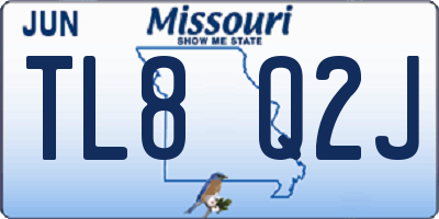 MO license plate TL8Q2J
