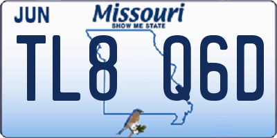 MO license plate TL8Q6D