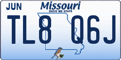 MO license plate TL8Q6J