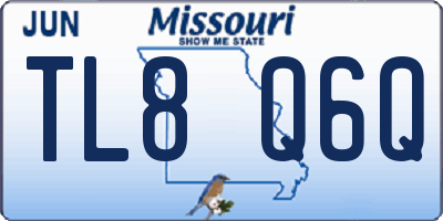 MO license plate TL8Q6Q