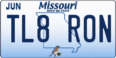 MO license plate TL8R0N