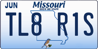 MO license plate TL8R1S