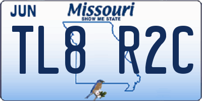 MO license plate TL8R2C