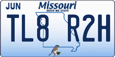 MO license plate TL8R2H