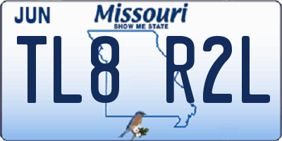 MO license plate TL8R2L