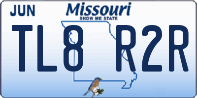 MO license plate TL8R2R