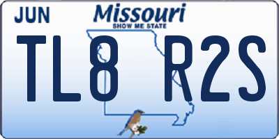 MO license plate TL8R2S
