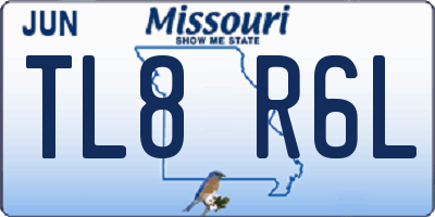 MO license plate TL8R6L
