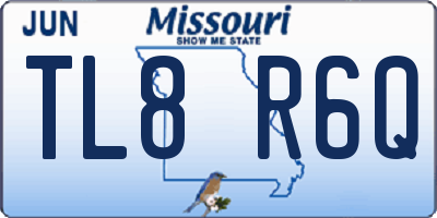 MO license plate TL8R6Q