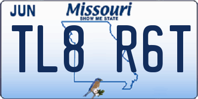 MO license plate TL8R6T