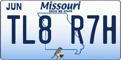 MO license plate TL8R7H