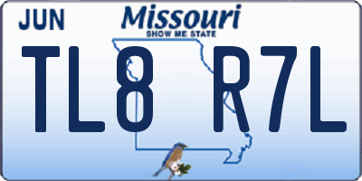 MO license plate TL8R7L
