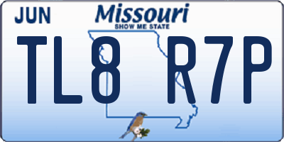 MO license plate TL8R7P