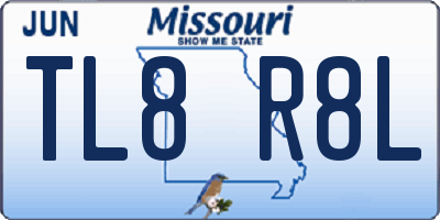 MO license plate TL8R8L