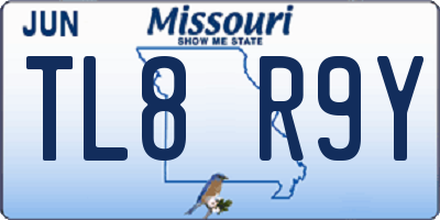 MO license plate TL8R9Y