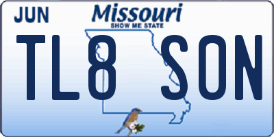 MO license plate TL8S0N