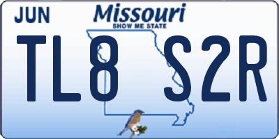 MO license plate TL8S2R