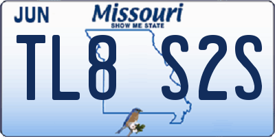 MO license plate TL8S2S