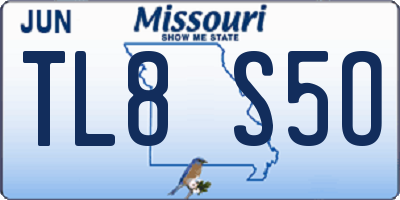 MO license plate TL8S5O