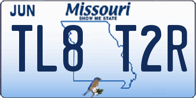 MO license plate TL8T2R
