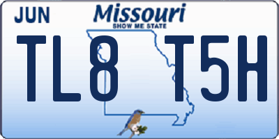 MO license plate TL8T5H