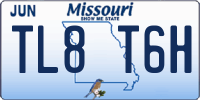MO license plate TL8T6H