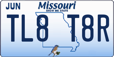 MO license plate TL8T8R