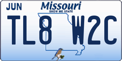 MO license plate TL8W2C