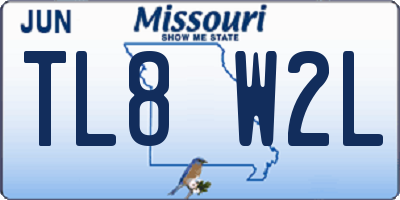 MO license plate TL8W2L