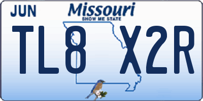 MO license plate TL8X2R