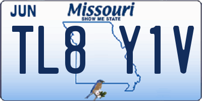 MO license plate TL8Y1V