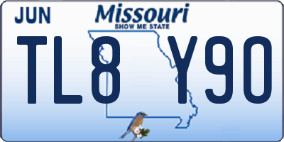 MO license plate TL8Y9O