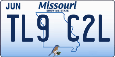 MO license plate TL9C2L