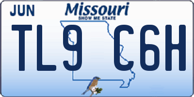 MO license plate TL9C6H