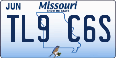 MO license plate TL9C6S