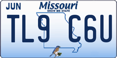 MO license plate TL9C6U
